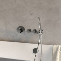 Inbouwthermostaatset Brauer Brushed Incl Staafhanddouche En Badafvoer Geborsteld Nikkel