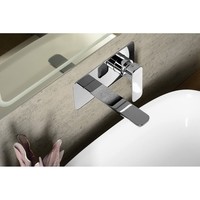 Wastafelmengkraan Inbouw Sapho Spy 1-hendel Uitloop Recht 19 cm Chroom