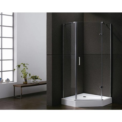 Douchecabine Vijfhoek 90X90X192 cm 8mm Veiligheidsglas Excl. Afvoer 