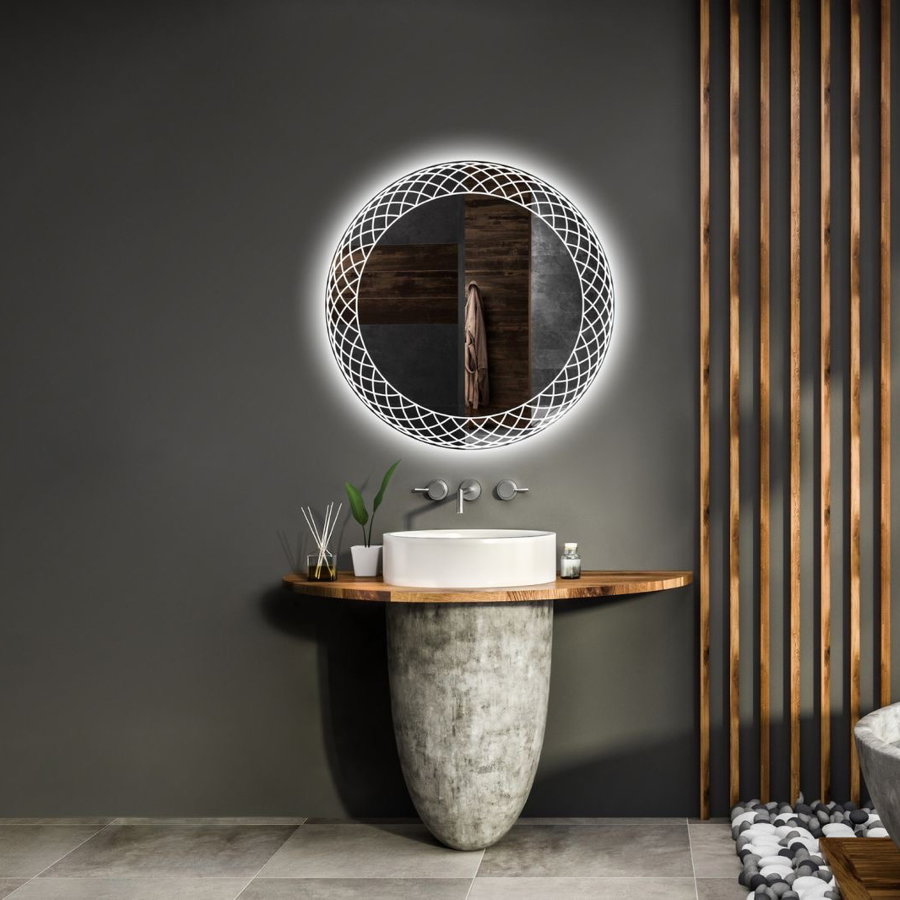 Spiegel Gliss Design Fantasia Rond LED Verlichting