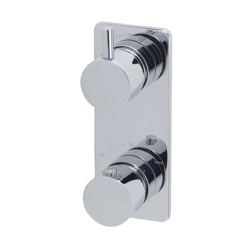 Inbouw Douchekraan Boss & Wessing Luxe Thermostatisch 2-Wegs Rond Chroom 