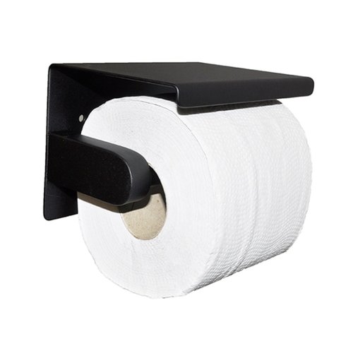 Toiletrolhouder Wiesbaden Brush Mat Zwart 