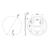 Badkamerspiegel Rond Boss & Wessing Anima LED Verlichting en Spiegelverwarming 60 cm