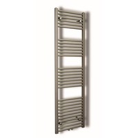 Designradiator Sanicare RVS Look Inclusief Ophanging Midden Aansluiting Recht 160x45 cm