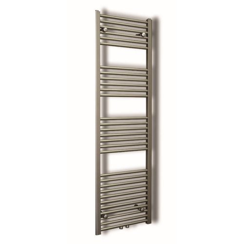 Designradiator Sanicare RVS Look Inclusief Ophanging Midden Aansluiting Recht 160x60 cm 