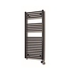 Sanicare Elektrische Design Radiator Sanicare Plug En Play 111,8 x 45 cm Mat Zwart Thermostaat Chroom 596 Watt