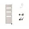 Sanicare Elektrische Design Radiator Sanicare Plug En Play 172 x 45 cm Wit Thermostaat Chroom 920 Watt