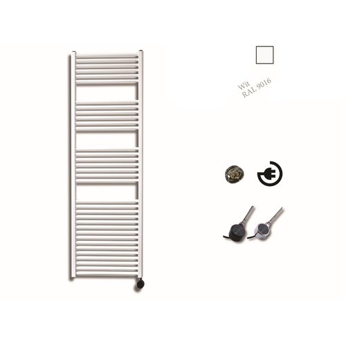 Elektrische Design Radiator Sanicare Plug En Play 172 x 45 cm Wit Thermostaat Zwart 920 Watt 