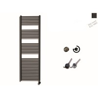 Elektrische Design Radiator Sanicare Plug En Play 172 x 45 cm Mat Zwart Thermostaat Zwart 920 Watt