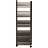 Elektrische Design Radiator Sanicare Plug En Play 172 x 60 cm Zilver Grijs Thermostaat Chroom 1127 Watt