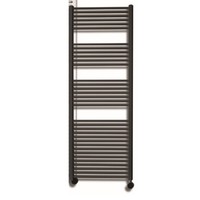 Elektrische Design Radiator Sanicare Plug En Play 172 x 60 cm Zilver Grijs Thermostaat Zwart 1127 Watt