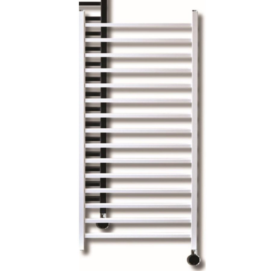 Elektrische Design Radiator Sanicare Plug En Play Qubic 126.4 x 60 cm Chroom Thermostaat Chroom 565 Watt