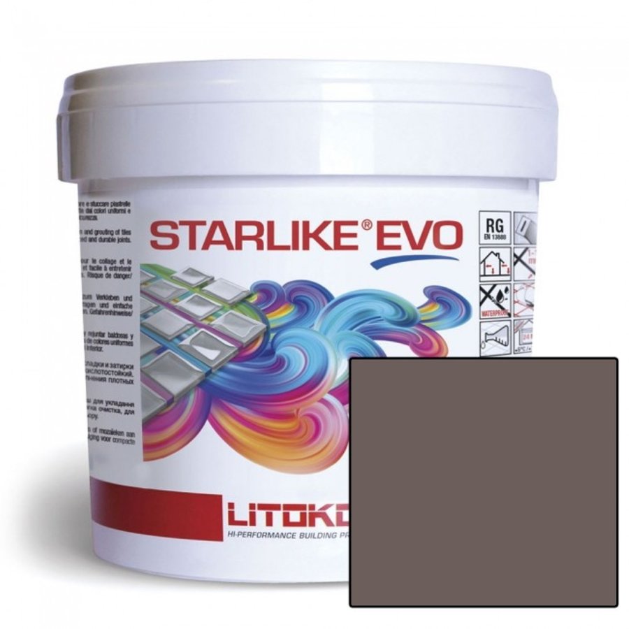 Starlike Voegmiddel 2 Componenten Epoxy 2,5 kg Evo 140 Nero Grafite Grafiet Zwart