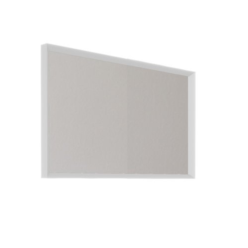 Badkamerspiegel Allibert Delta Met Kader 100x60x4.8 cm Mat Wit 