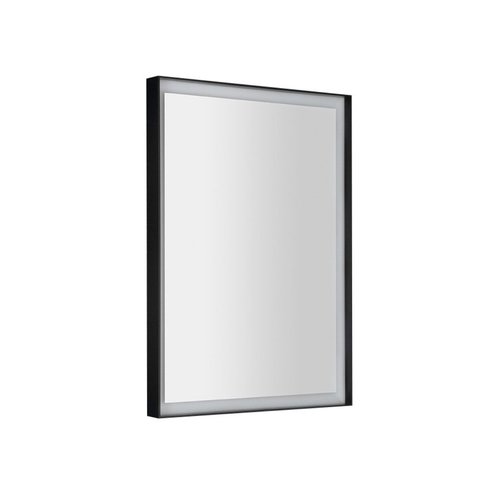 Badkamerspiegel Sapho Sort Led 47x70 cm LED-Verlichting Frame Mat Zwart 