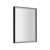 Sapho Badkamerspiegel Sapho Sort Led 60x80 cm LED-Verlichting Frame Mat Zwart