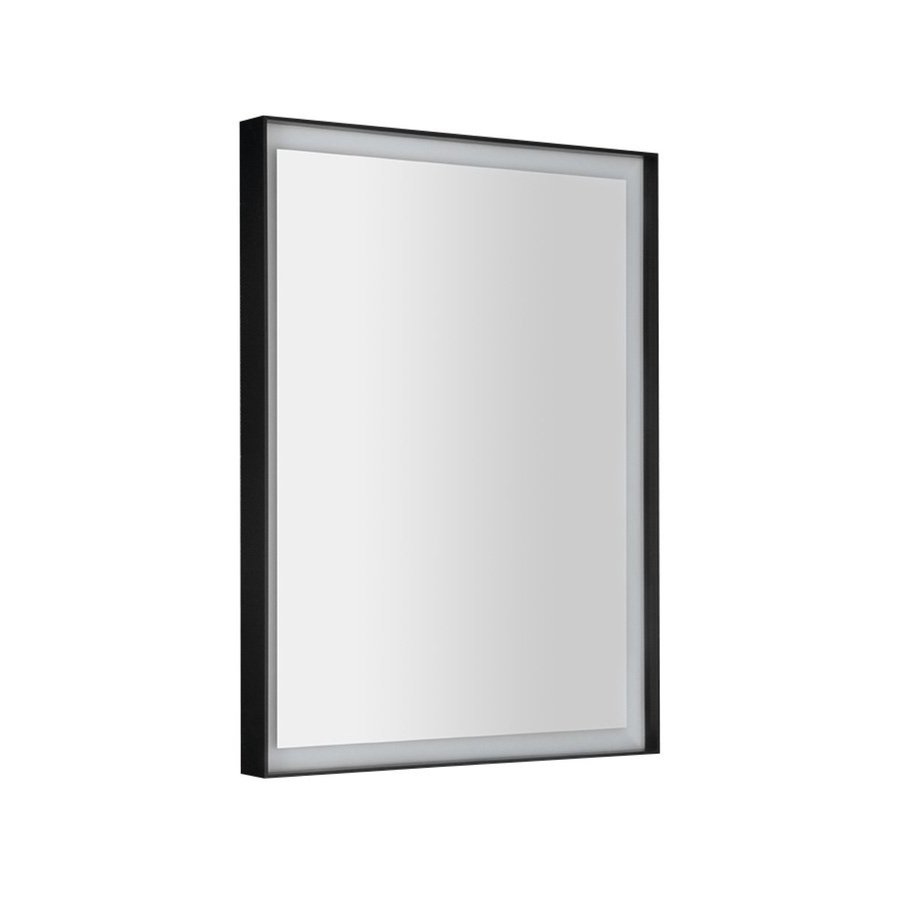 Badkamerspiegel Sapho Sort Led 60x80 cm LED-Verlichting Frame Mat Zwart