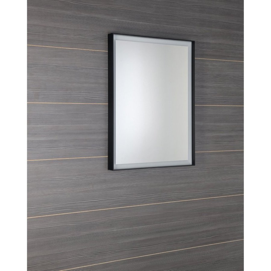 Badkamerspiegel Sapho Sort Led 60x80 cm LED-Verlichting Frame Mat Zwart