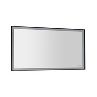 Badkamerspiegel Sapho Sort Led 120x70 cm LED-Verlichting Frame Mat Zwart