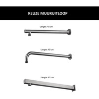 Wiesbaden Inbouw Regendouche Set Caral Rond Muuruitloop RVS PVD Coating