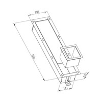 Reserve toiletrolhouder Inbouw Geborsteld Messing Goud