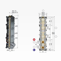 Douchethermostaat Hotbath Cobber Inbouw 3 Pushbuttons (15 Verschillende Kleuren) (excl. inbouwdeel)