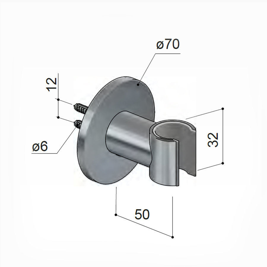 Handouchehouder Hotbath Cobber Wandsteun (15 Verschillende Kleuren)