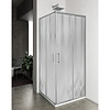 Lacus Douchecabine Lacus Vulcano Evo Vierkant Chinchilla Glas Aluminium Profiel Chroom (alle maten)