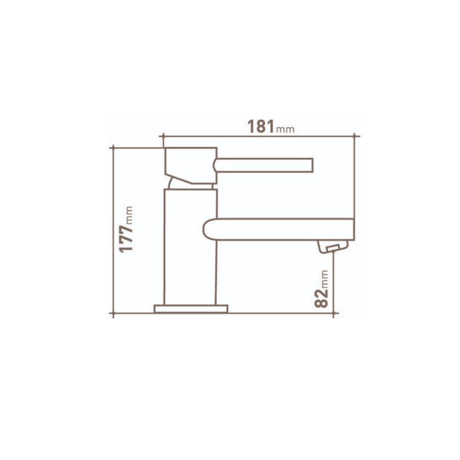 Wastafelkraan VMK Go Dream 17,7x18,1x8,2 cm Incl. Easy Move Hendel Chroom