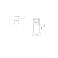 Luxe Handdouchehouder Wiesbaden Kantelbaar Gunmetal