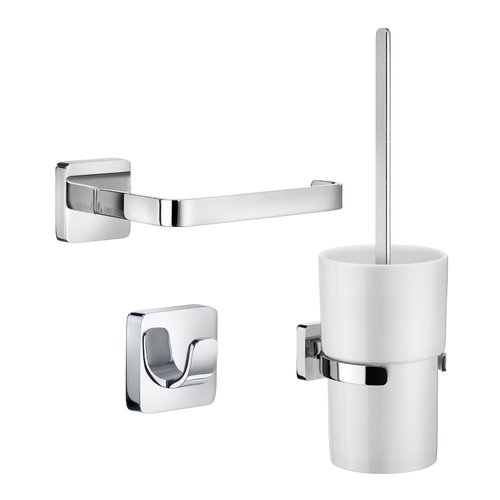 Complete Toiletborstelset Smedbo Smart Pack Ice Messing Chroom 