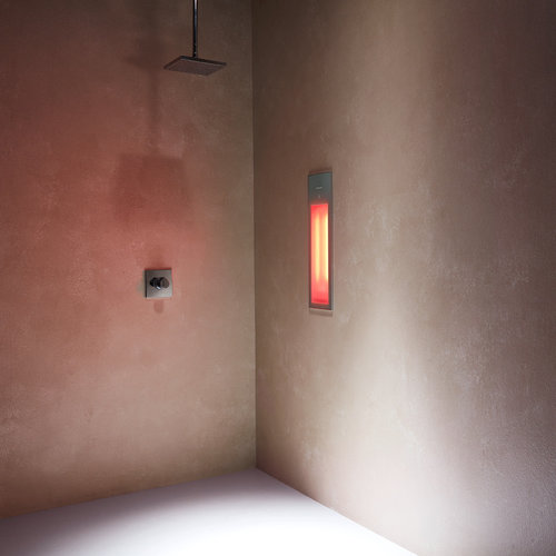 Sunshower Pure 2.0 Organic Grey Infrarood Inbouwapparaat 19.9x61.9x10 cm Half Body Aluminium Antraciet 