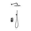 Sanilux Thermostatische Regendoucheset Sanilux Peralta Inbouw Met Handdouche Gun Metal (incl. inbouwbox)