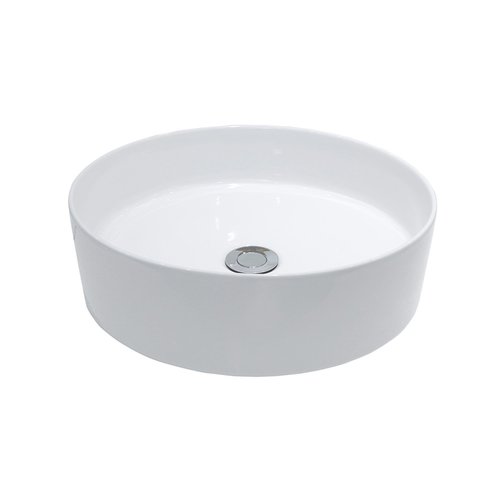 Waskom Wiesbaden Link Opzet Model Keramiek Rond 40cm Mat Wit 