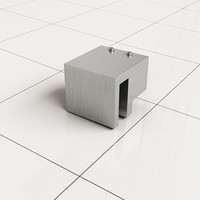 Glaskoppeling Wiesbaden Slim Voor Stabilisatiestang RVS