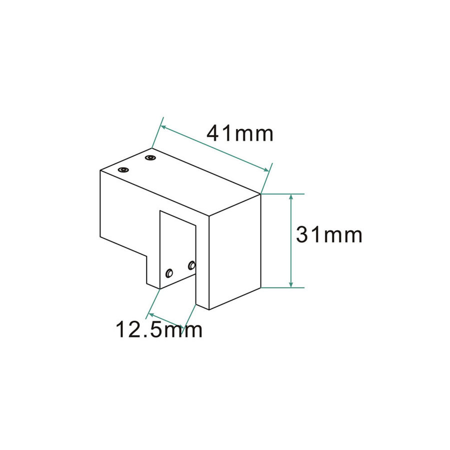 Glaskoppeling Wiesbaden Slim Voor Stabilisatiestang RVS