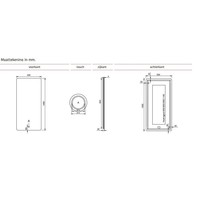 Badkamerspiegel Xenz Limone 50x100cm met Ledverlichting en Spiegelverwarming