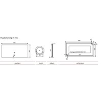 Badkamerspiegel Xenz Limone 100x50cm met Ledverlichting en Spiegelverwarming