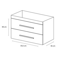 Onderkast Differnz Style 60x46cm Mat Wit