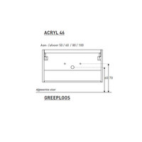 Badkamermeubel BWS Pepper Wastafel Acryl Incl Spiegelkast 2 Deurs Met 1 Kraangat 100x55x46 cm Wit