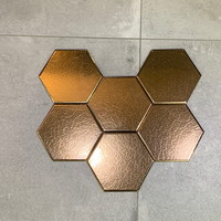 Wandtegels Hexagon 15x17 cm Dark Gold (prijs per m2)