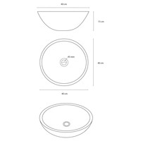 Waskom Differnz Sandstone 40x15cm