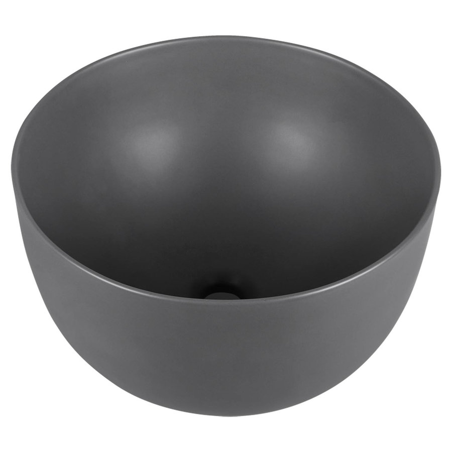 Waskom Differnz Tulip 40cm Keramiek Mat Donker Grijs