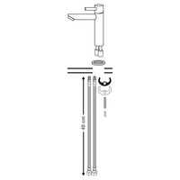 Wastafelmengkraan Differnz Recht Koper