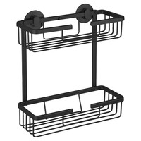 Doucherek Differnz Rechthoek 2 Laags 25x30x11.6cm Zwart