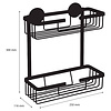 Doucherek Differnz Rechthoek 2 Laags 25x30x11.6cm Wit