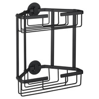 Doucherek Differnz Driehoek 2 Laags 25x30x13.1 cm Zwart