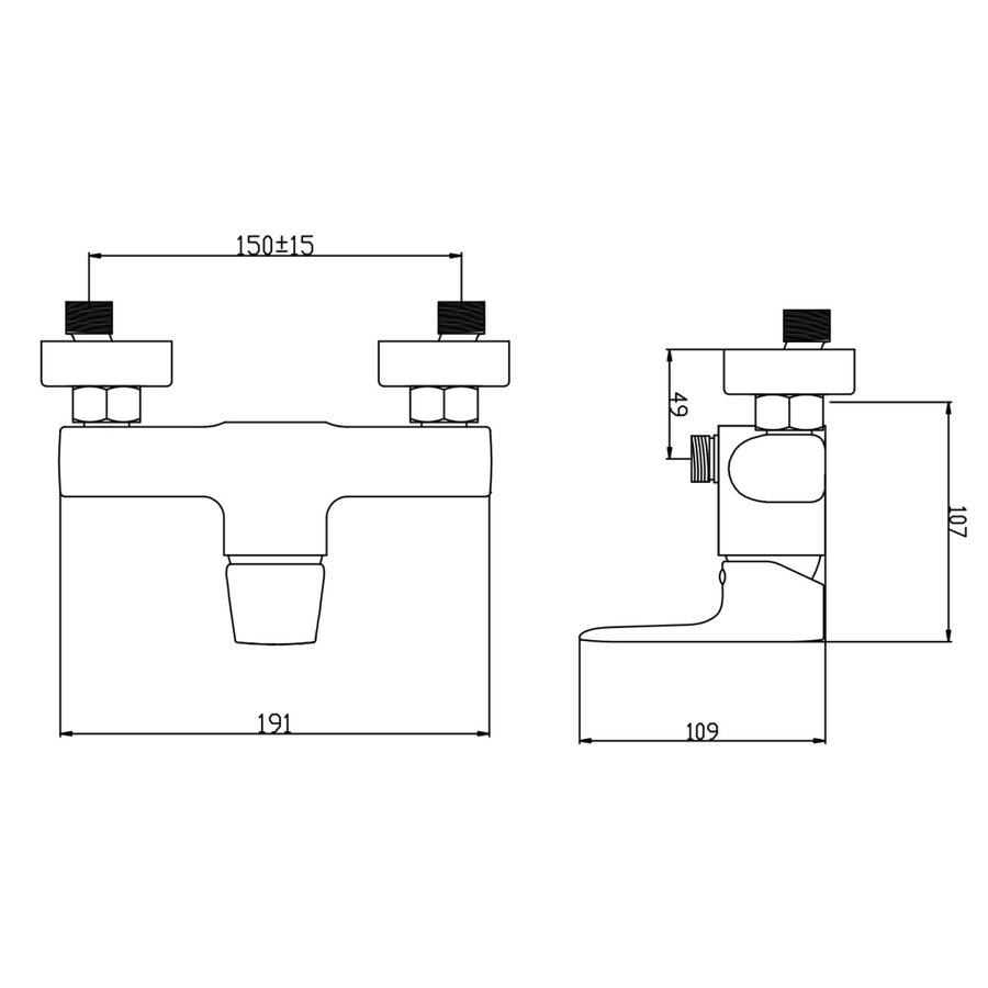Douchemengkraan BWS Aloni Force Mat Zwart