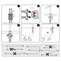 Wastafelmengkraan Differnz Hoog Gebogen Mat Wit