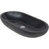 Waskom Imso Lavabo Ovale Basalto Nero 35x70x15cm